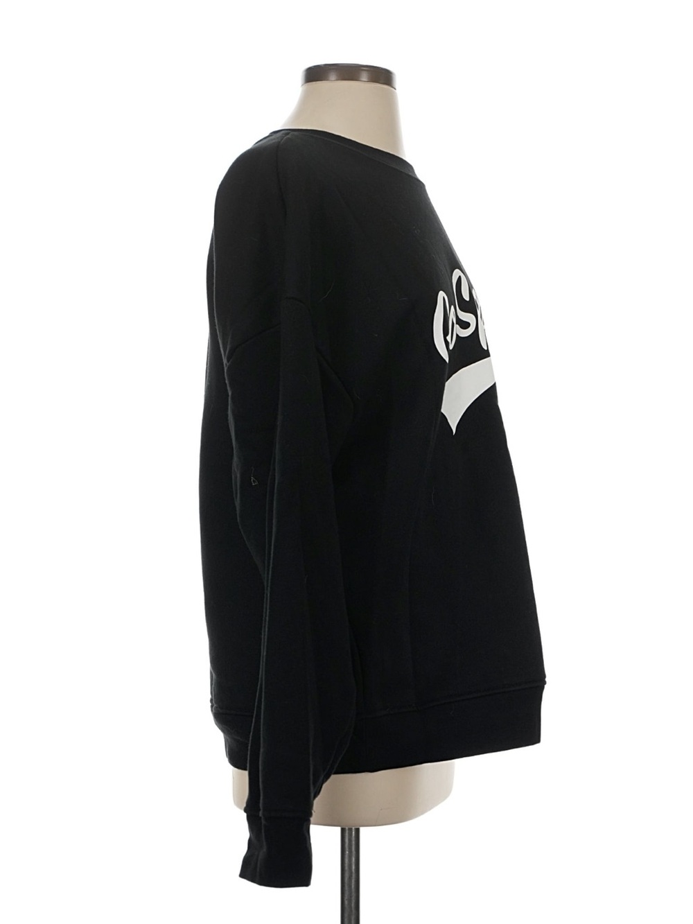 Favorite Daughter Black Crewneck Sweatshirt with White 'Go Sports' Graphic - Picture 4 of 9